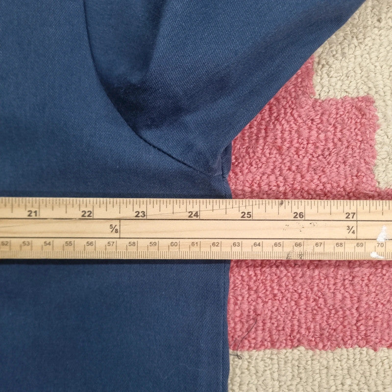 Vintage Dickies Boxy Fit Cropped Shirt Short Sleeve large plain Black Button Up Skater Y2K Surf