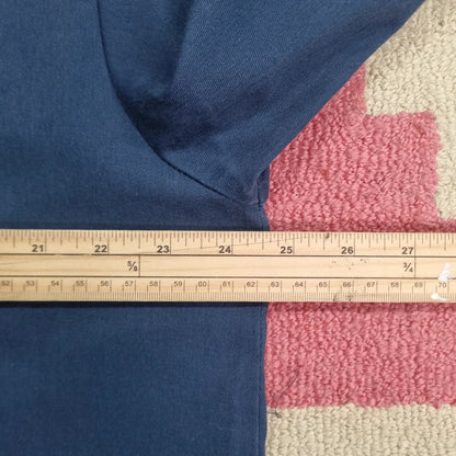 Vintage Dickies Boxy Fit Cropped Shirt Short Sleeve large plain Black Button Up Skater Y2K Surf