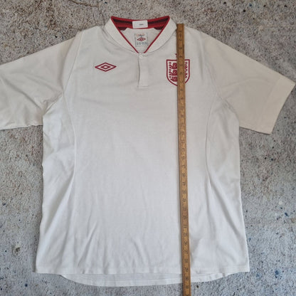 Umbro ENGLAND JERSEY FOOTBALL SHIRT 2012 SIZE 48 - White - Size XL