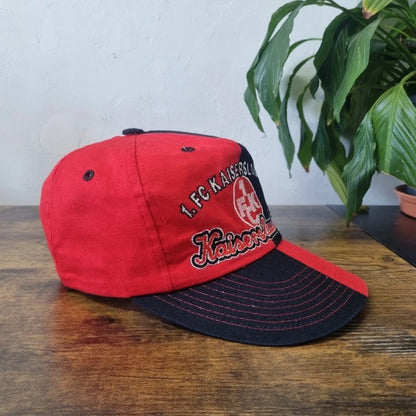 Vintage Baseball Hat Snapback cap one size black red 1 FC kaiserslautern bundesliga 90s