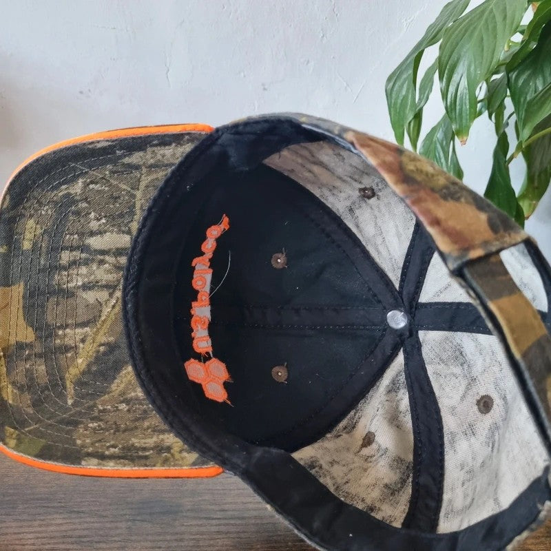 Vintage American Baseball Hat Snapback cap one size adjustable U.S. polyco khaki green realtree camo