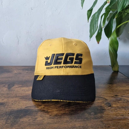 Vintage American Baseball Hat Snapback cap one size adjustable jegs black yellow