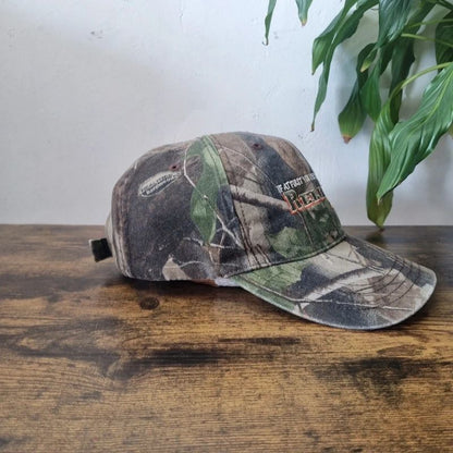 Vintage American Baseball Hat Snapback cap one size adjustable khaki green realtree reload