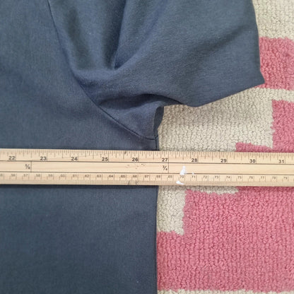 Vintage Dickies Boxy Fit Cropped Shirt Short Sleeve XL plain Grey Button Up Skater Y2K Surf