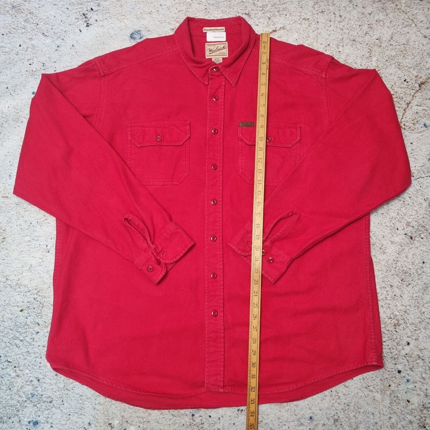 Woolrich FLANNEL SHIRT WOOLRICH VINTAGE WESTERN TALL FIT - Red - Size XXL