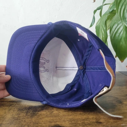 Vintage American Trucker Hat Snapback cap one size adjustable purple hill country
