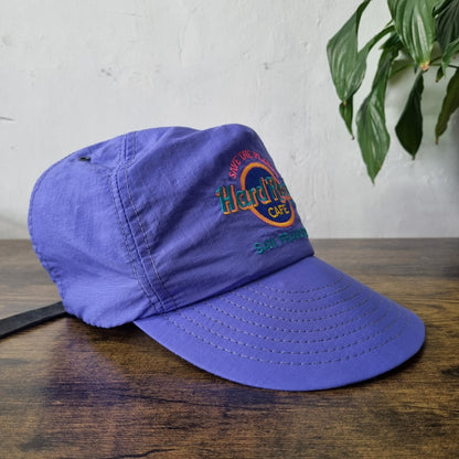 Vintage Hard Rock Cafe Trucker Hat Snapback cap one size purple  San Francisco