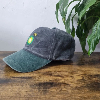 Vintage American Baseball Hat Snapback cap one size adjustable BP petrol