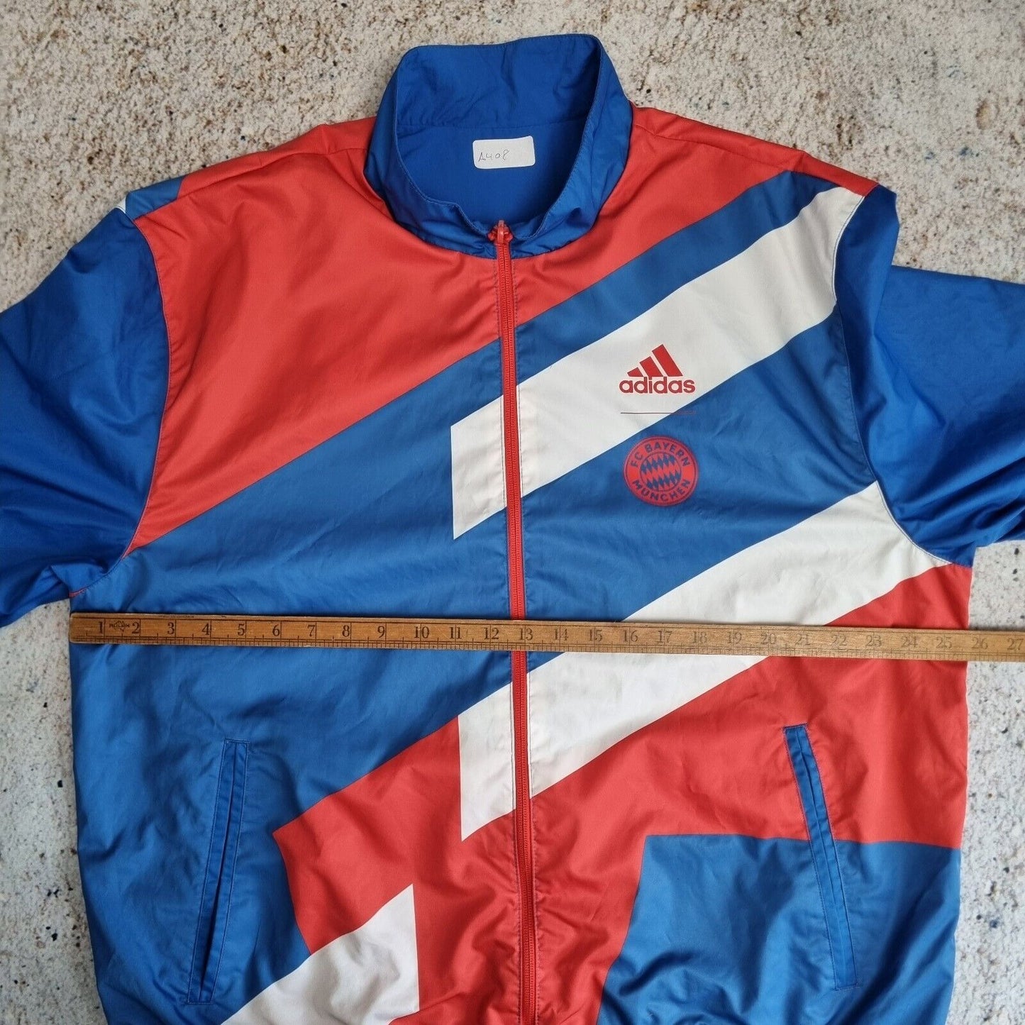 Adidas FC Bayern Munich München Reversible Anthem Jacket - Blue Red Size XL