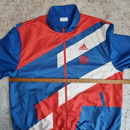 Adidas FC Bayern Munich München Reversible Anthem Jacket - Blue Red Size XL