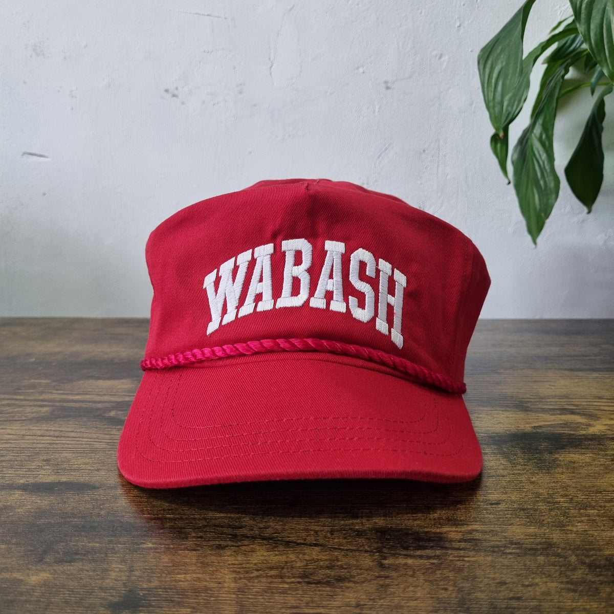Vintage American Trucker Hat Snapback cap one size adjustable Red Wabash