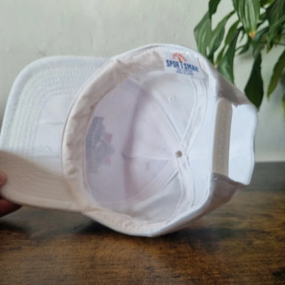 Vintage American Trucker Hat Snapback cap one size white Prairie Meadows Racetrack and Casino