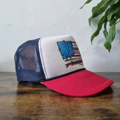 Vintage O'Neill Baseball Hat Snapback cap one size adjustable red white surf
