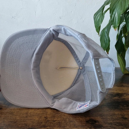 Vintage American Trucker Hat Snapback cap one size adjustable Lowe's delivery grey
