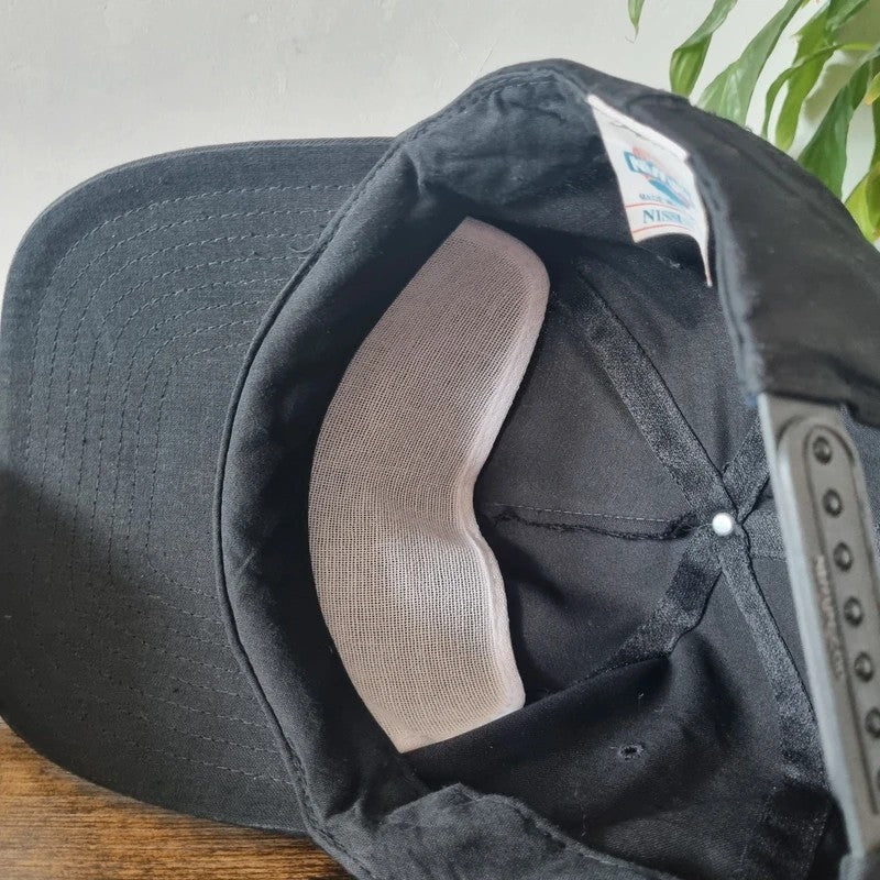 Vintage American Trucker Hat Snapback cap one size adjustable black Adi antenna supply