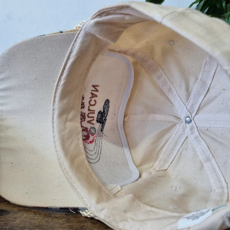 Vintage American Trucker Hat Snapback cap one size beige vulcan enterprise ship
