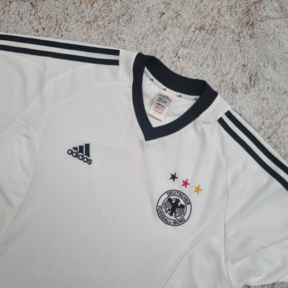 Adidas GERMANY JERSEY FOOTBALL SHIRT 2002 - White - Size L