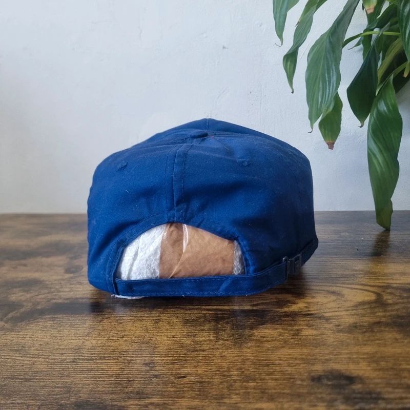 Vintage American Trucker Hat Snapback cap one size adjustable blue lake state railway