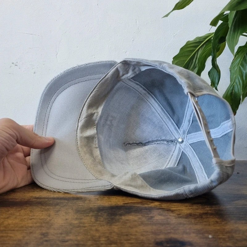 Vintage American Trucker Hat Snapback cap one size adjustable grey rodem equipment