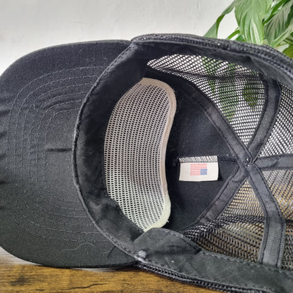 Vintage American Trucker Hat Snapback cap one size black chevrolet devoe team