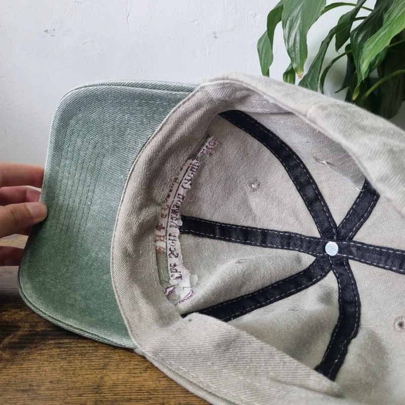 Vintage American Baseball Hat Snapback cap one size adjustable scott lawson grey green