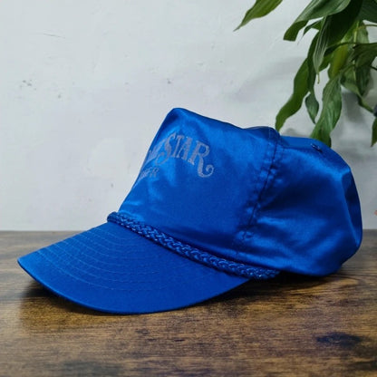 Vintage American Trucker Hat Snapback cap one size adjustable blue longstanding beer