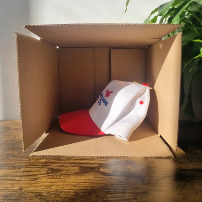Vintage American baseball Hat Snapback cap one size adjustable red white sherwin williams