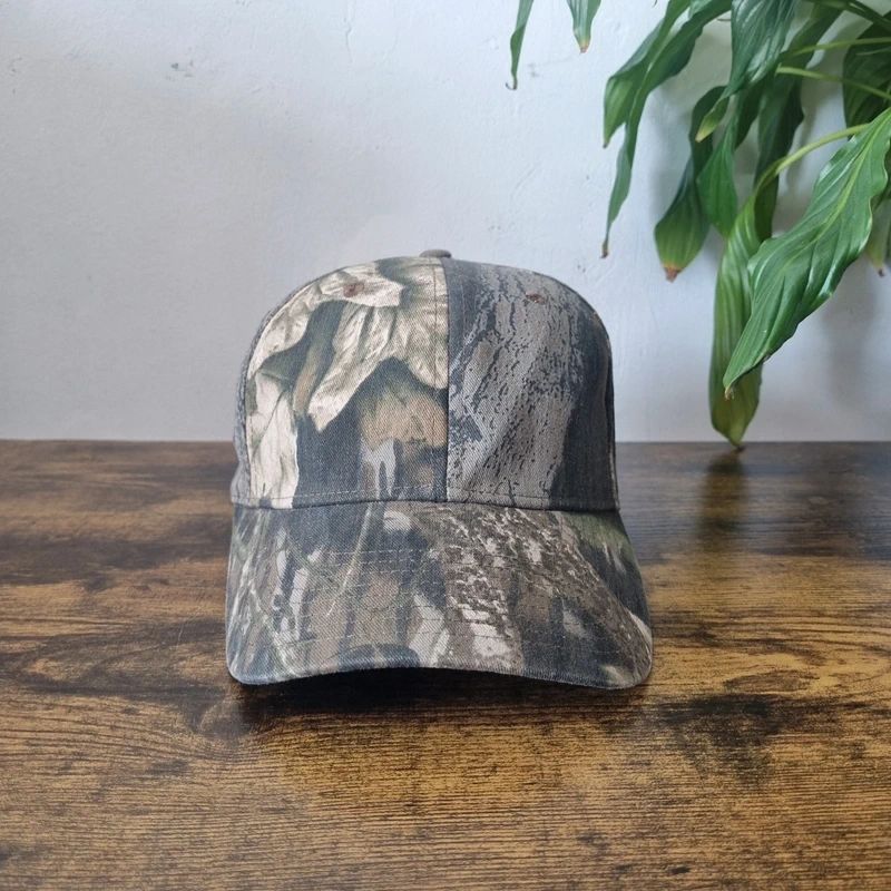 Vintage American Baseball Hat Snapback cap one size adjustable realtree khaki brown camo