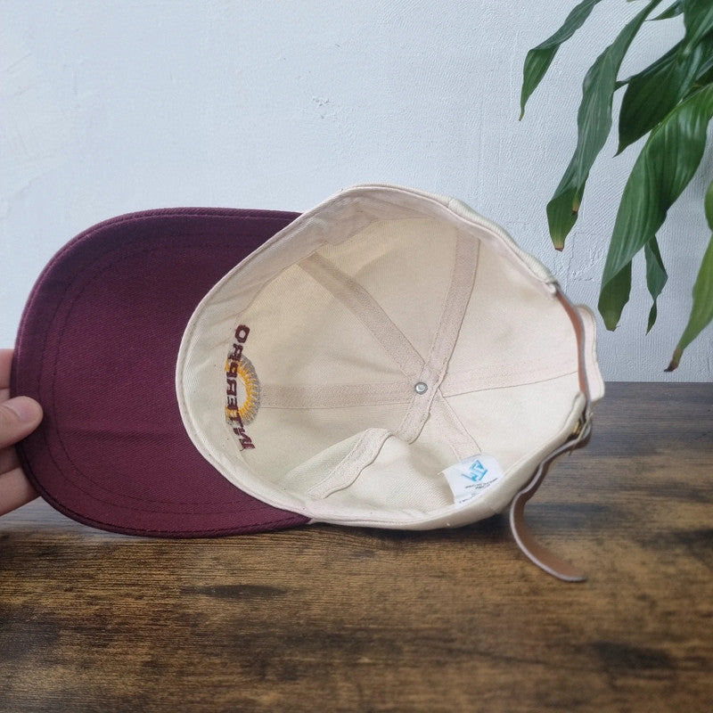 Vintage American baseball Hat Snapback cap one size adjustable red holter lake