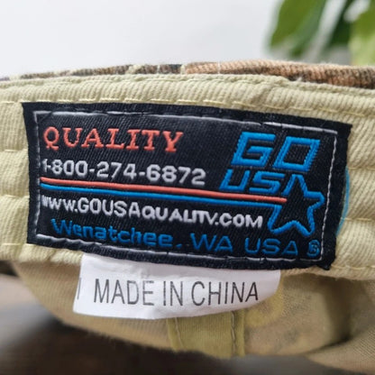 Vintage American Baseball Hat Snapback cap one size adjustable beige khaki tires les schwab