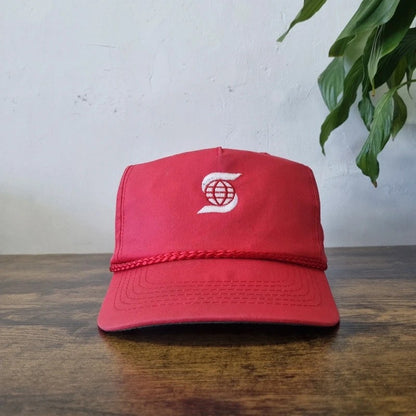Vintage American Baseball Hat Snapback cap one size adjustable Red Scotiabank
