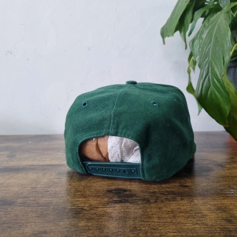 Vintage American Baseball Hat Snapback cap one size adjustable green fowl play pheasant