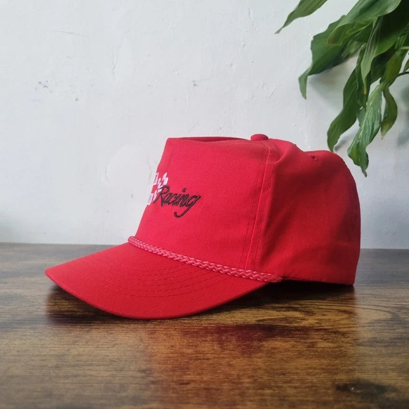 Vintage American Trucker Hat Snapback cap one size adjustable red Cummings racing