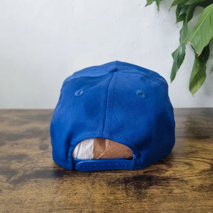 Vintage American Trucker Hat Snapback cap one size adjustable royal blue mosebach