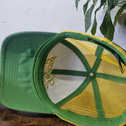 John deere Baseball Hat Snapback cap one size adjustable green yellow