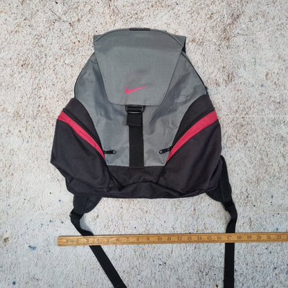 2000s Nike Backpack Rare Y2K Youth Size / Kids Black Grey