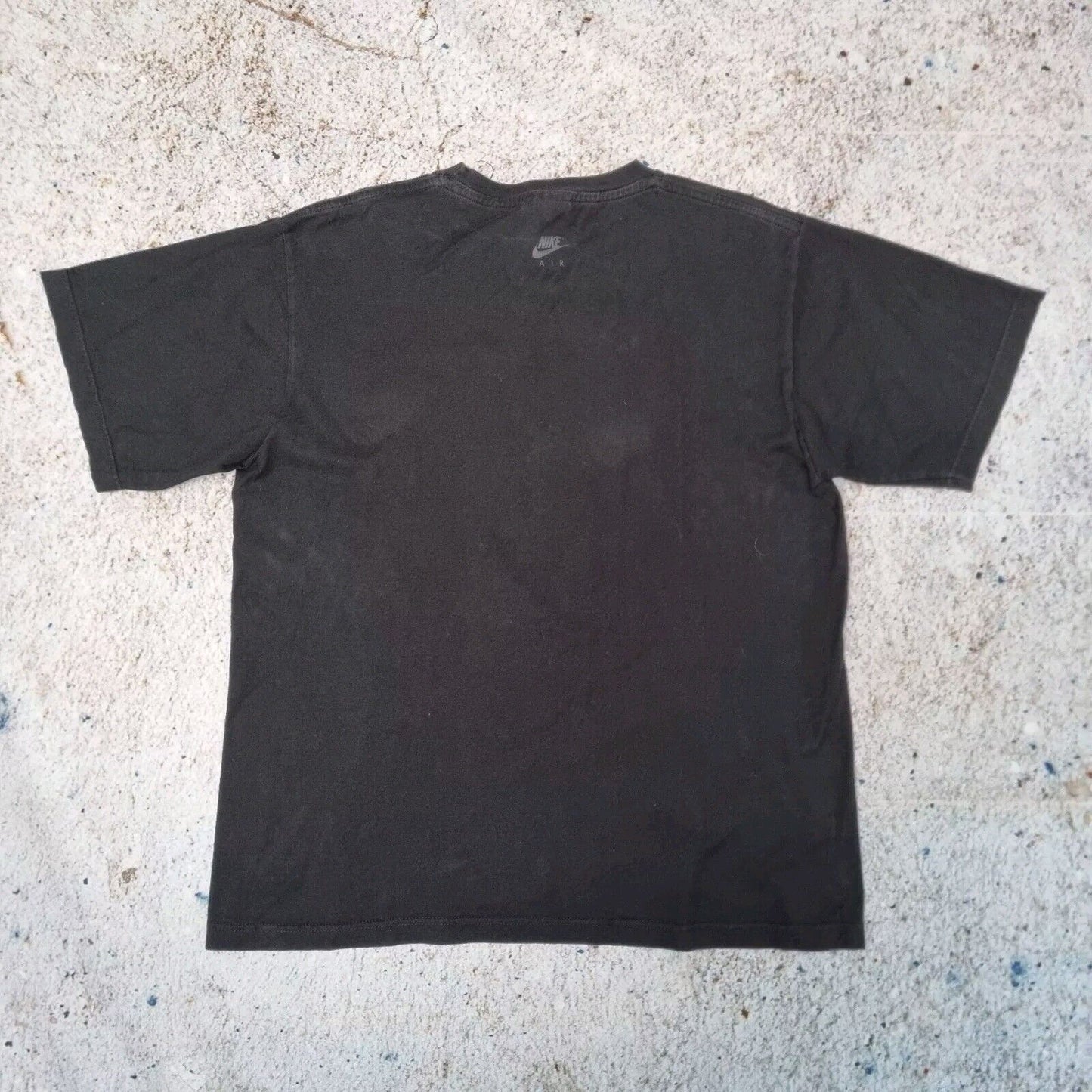 Nike T-Shirt Mens Y2K Vintage Spellout Big Swoosh Graphic Tee, Black, M