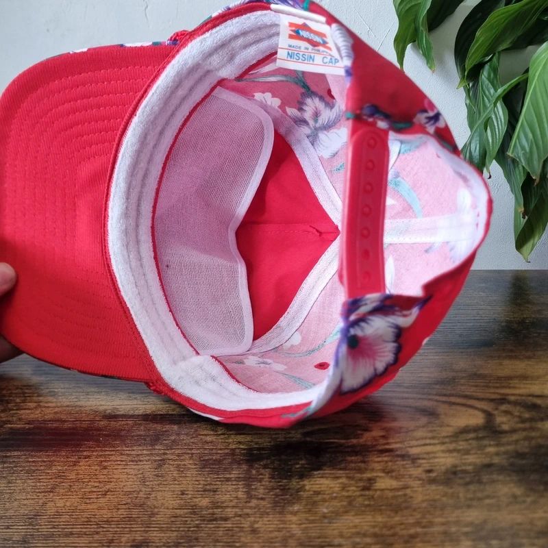 Vintage American Trucker Hat Snapback cap one size adjustable red catfish restaurant