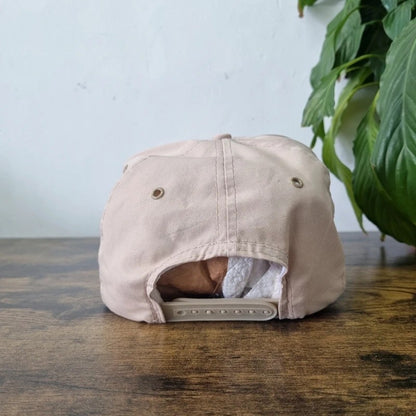Vintage American Trucker Hat Snapback cap one size adjustable beige bird pheasant
