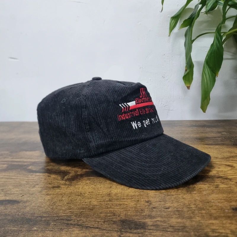 Vintage American Trucker Hat Snapback cap one size adjustable black JK electronics