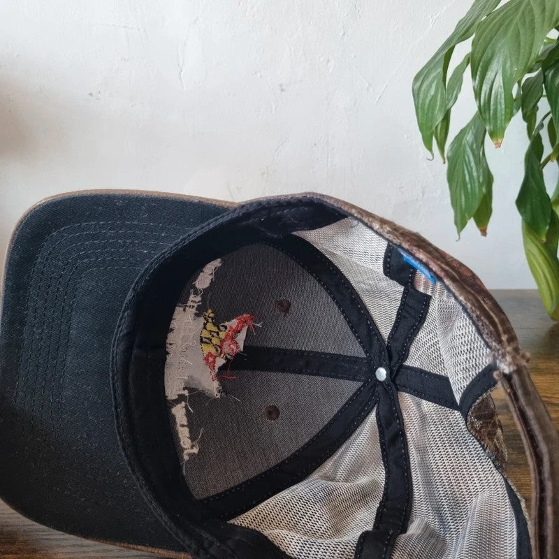 Vintage American Baseball Hat Snapback cap one size adjustable jenny island hunting realtree camo