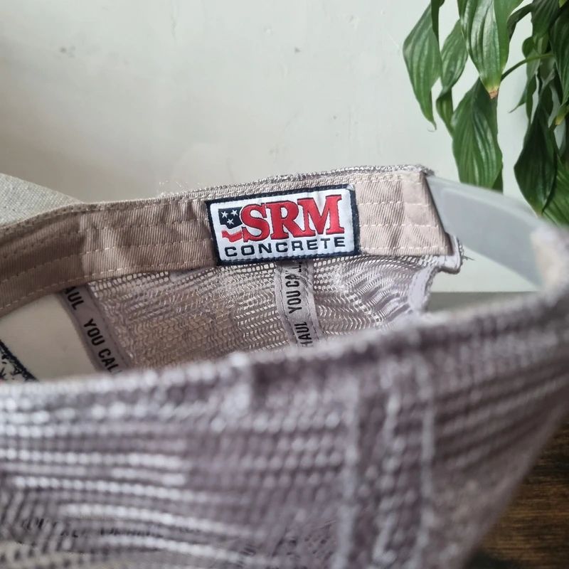 American baseball Hat Snapback cap one size adjustable grey SRM concrete