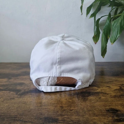 Vintage American Trucker Hat Snapback cap one size adjustable white Marine repair garage