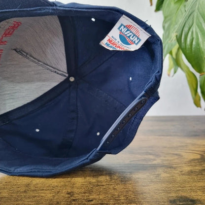 Vintage American Baseball Hat Snapback cap one size adjustable navy weller Auto Truck