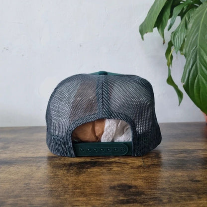 Vintage American Baseball Hat Snapback cap one size adjustable green farm equipment