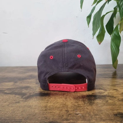 American baseball Hat Snapback cap S/M adjustable black red S lightning