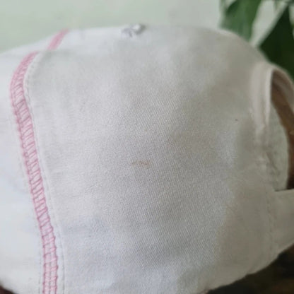 Vintage John deere Baseball Hat Snapback cap one size adjustable pink white