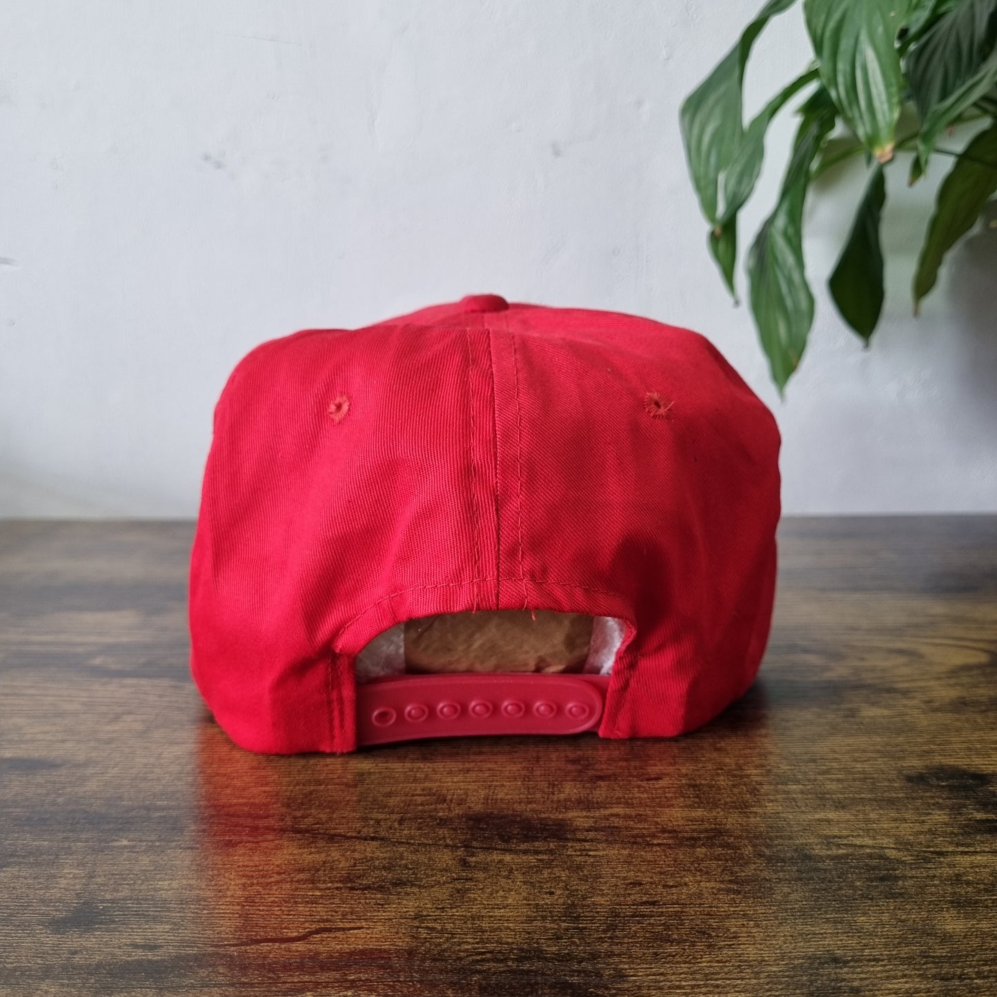 Vintage American Trucker Hat Snapback cap one size red Hoosier Lottery