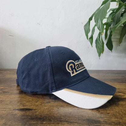Vintage American Baseball Hat Snapback cap one size adjustable navy Rams NFL
