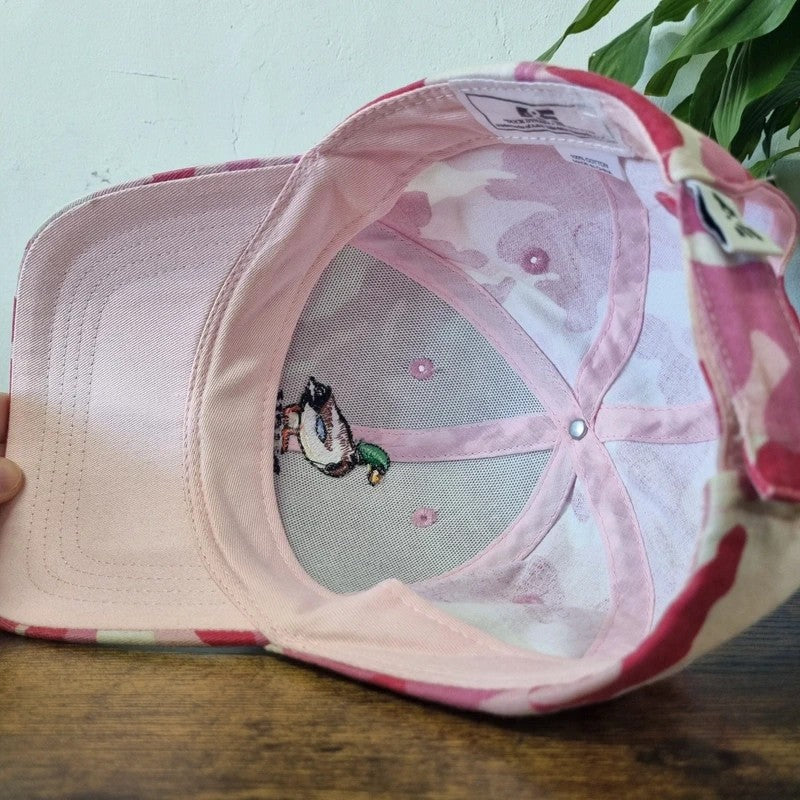 Vintage American Baseball Hat Snapback cap one size adjustable pink camo duck dynasty